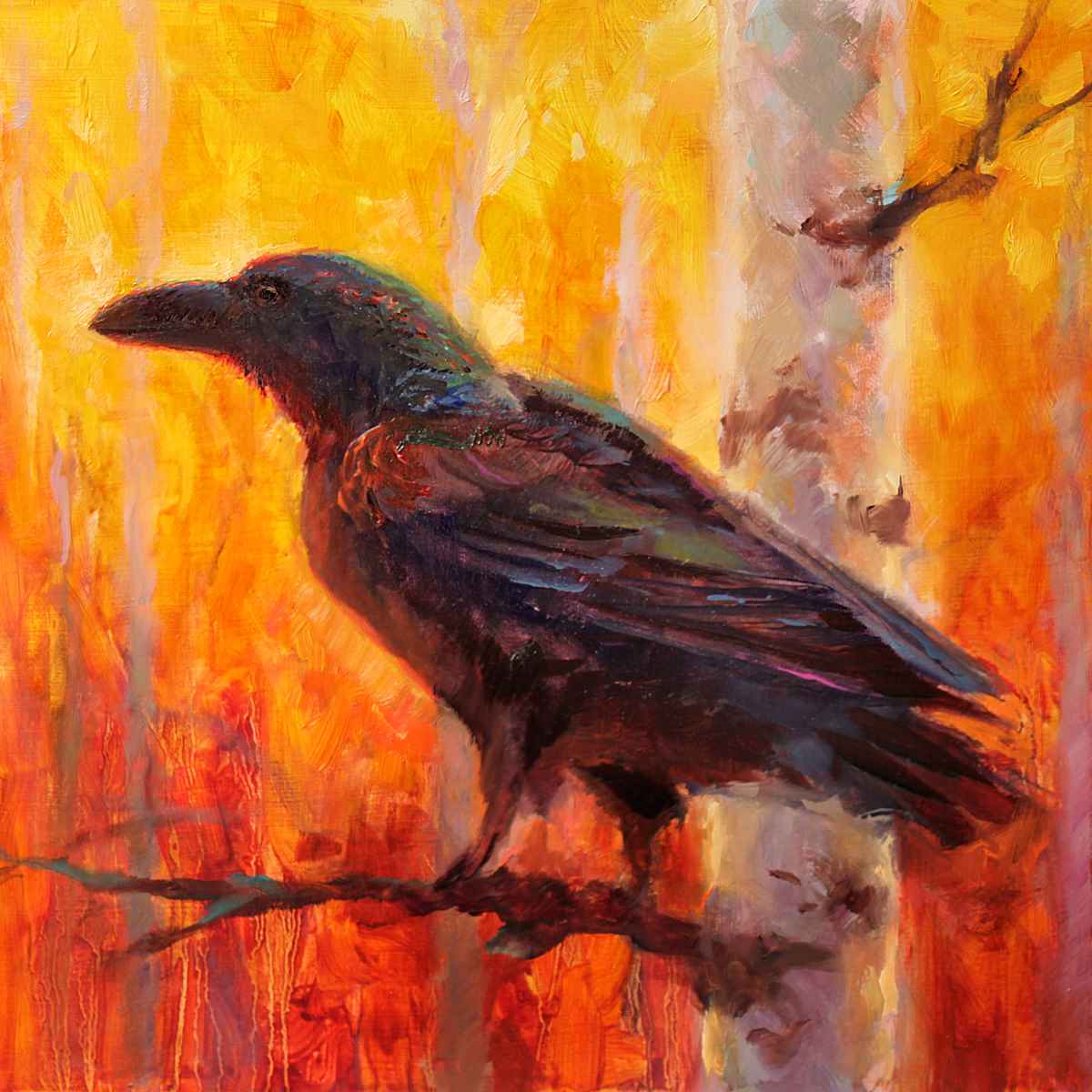 Raven Art on Canvas
