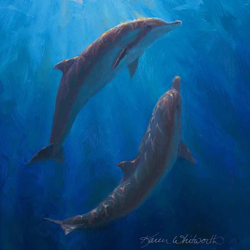 Under the Sea, Underwater Sealife Art Canvases and Prints by Karen Whitworth