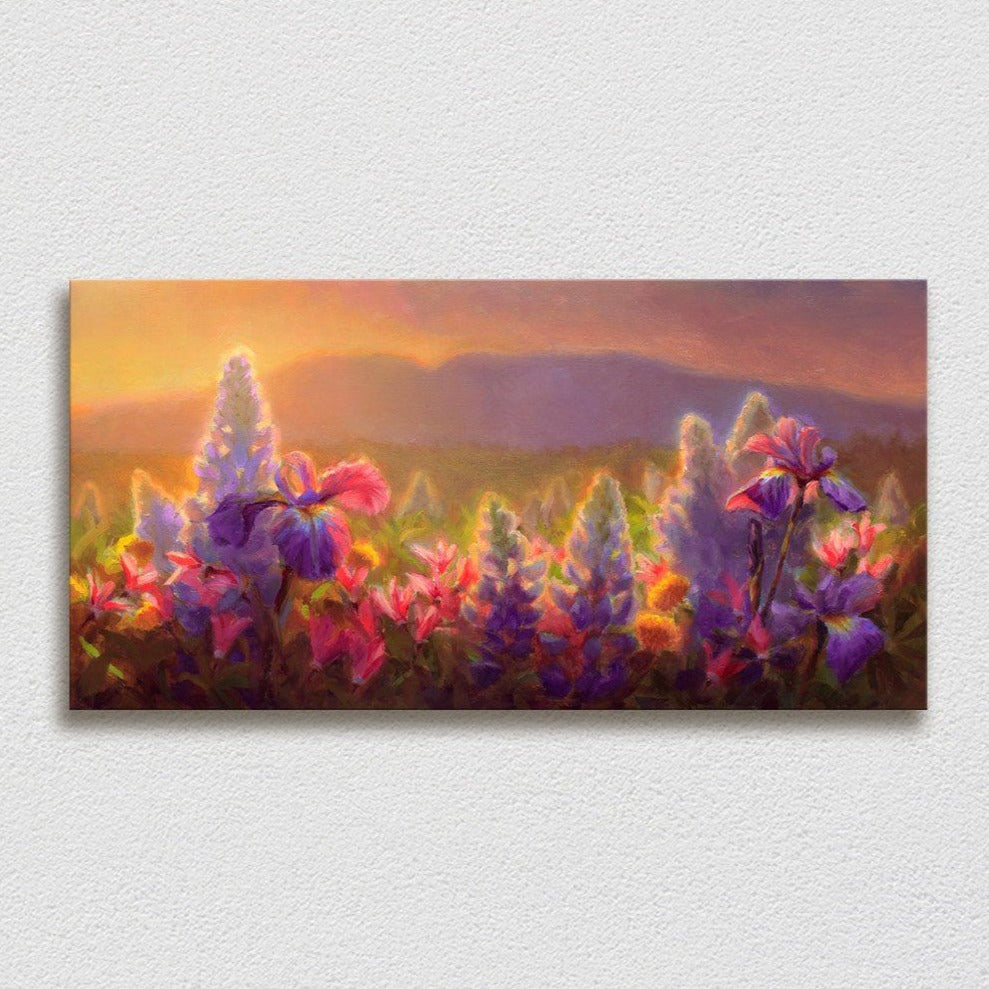 Sleeping Lady Painting - Alaska Landscape Canvas Wall Art Print