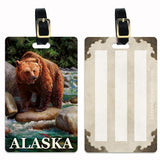 Alaska Brown Bear Luggage Tag