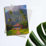 Hawaii greeting card of Kauai Hanalei landscape art