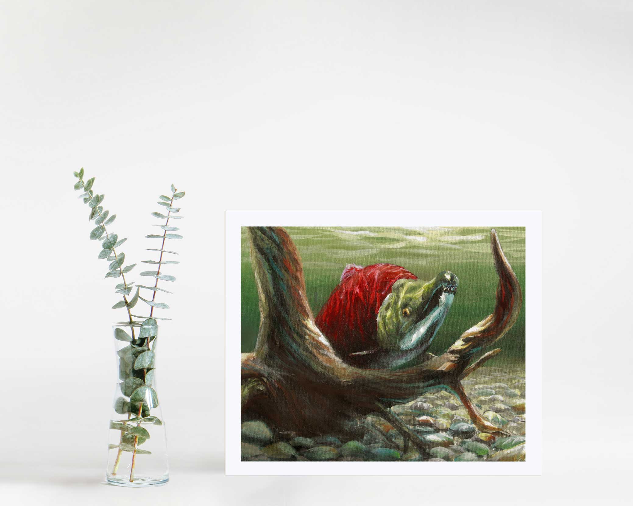 Sockeye Salmon Wall Art Print