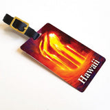 Ocean Entry - Hawaiian Luggage Tags Featuring a Lava