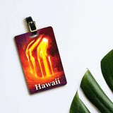 Ocean Entry - Hawaiian Luggage Tags Featuring a Lava