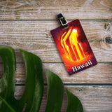 Ocean Entry - Hawaiian Luggage Tags Featuring a Lava