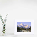 Alaska mountain landscape wall art print of Denali and river scenery by Alaska artist Karen Whitworth