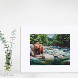 Brown bear wall art print by Alaska wildlife artist Karen Whitworth