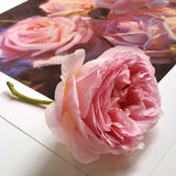 English Roses Wall Art Print of Pink Flowers by Floral Artist Karen Whitworth