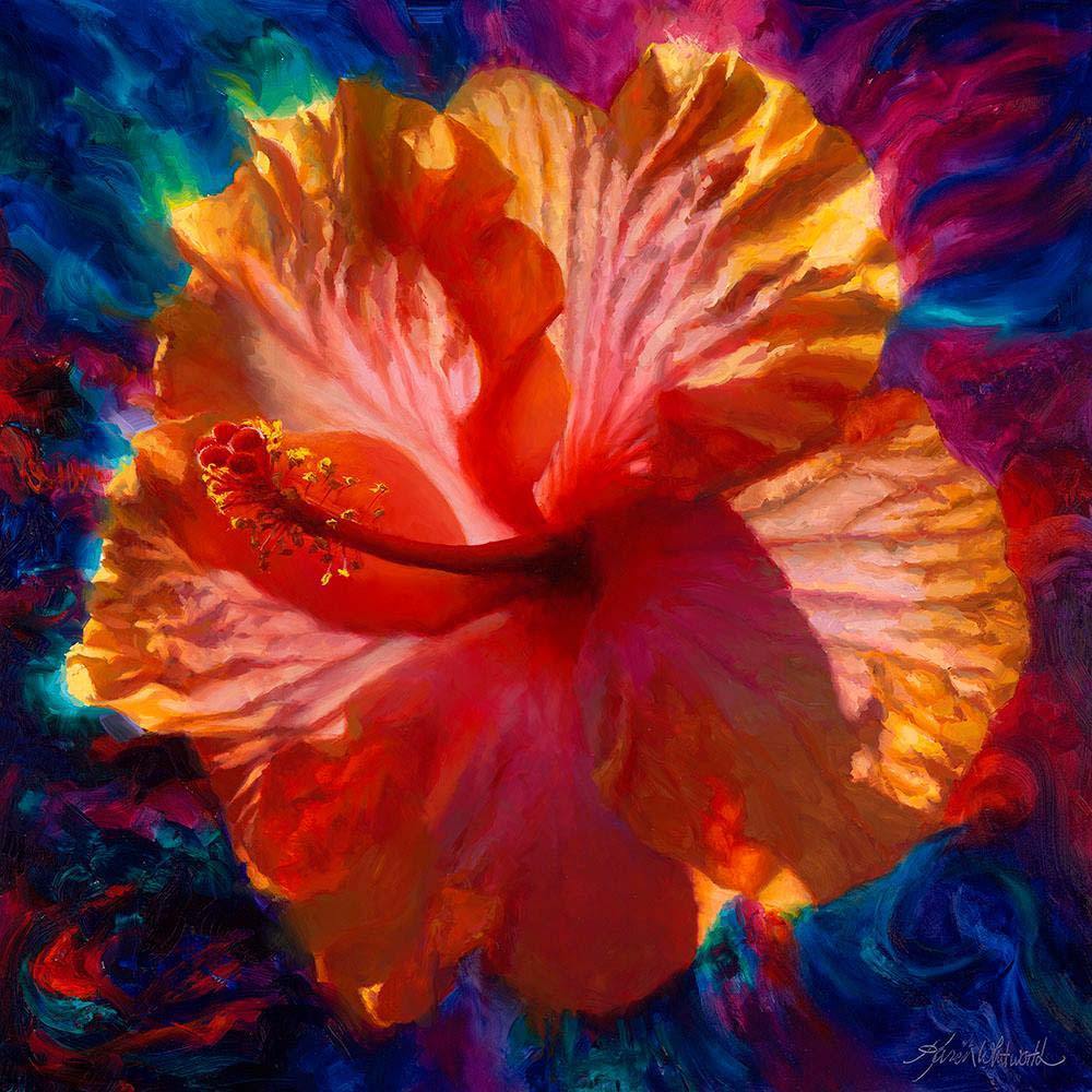 list of top 5 Hawaiian tropical flowers by Hawaii artist Karen Whitworth