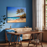 Hawaii Beach Painting on Canvas - Beach Wall Art Print