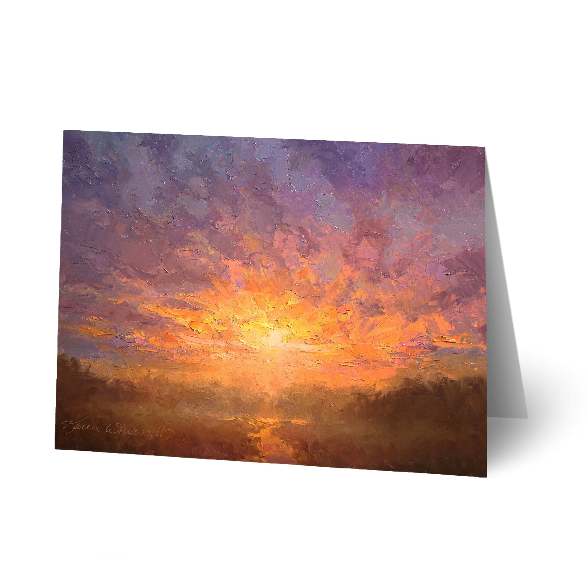 Sunrise Sky Greeting Card with Envelope