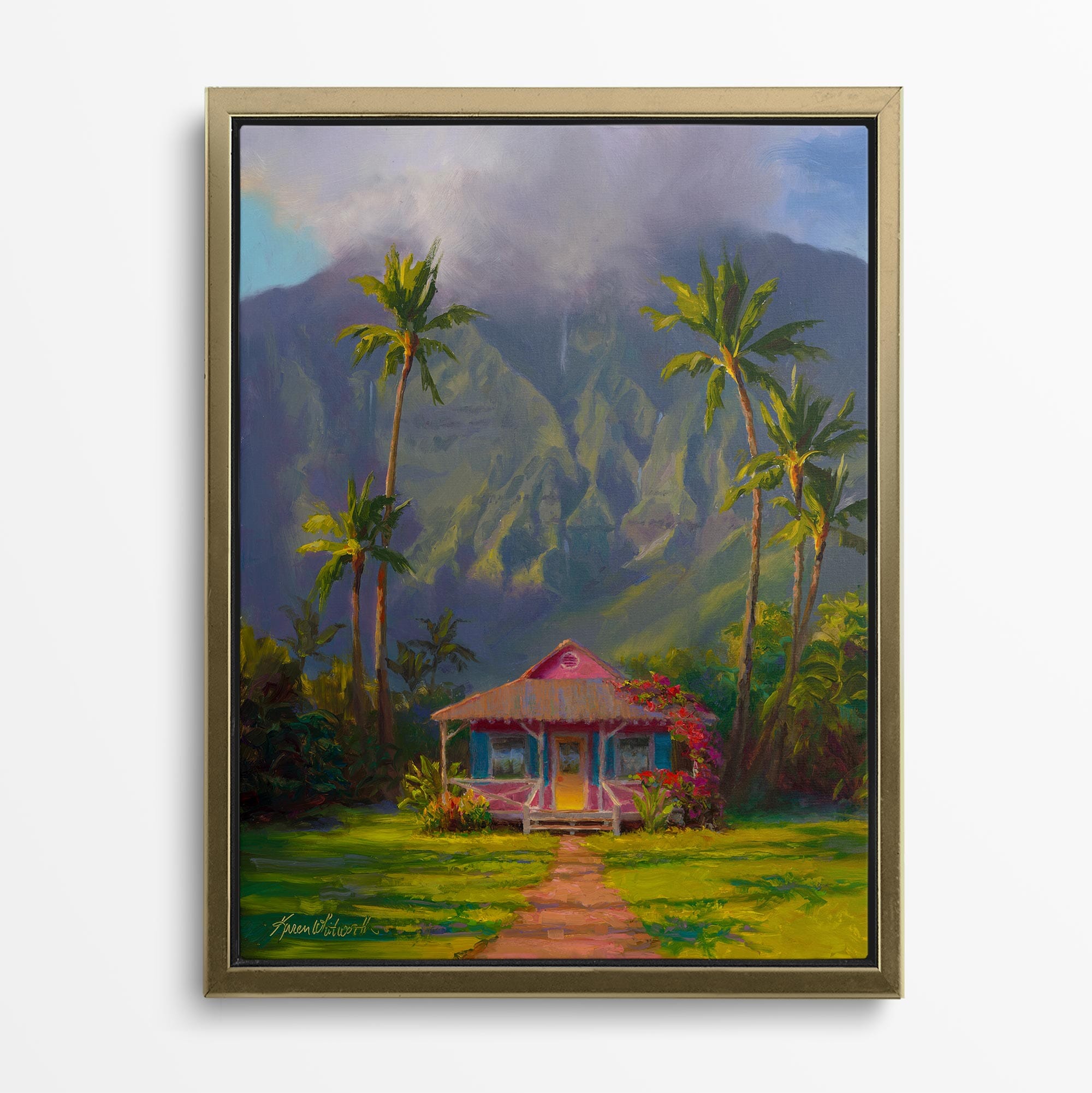Kauai Canvas Prints of Hanalei Hawaii Painting