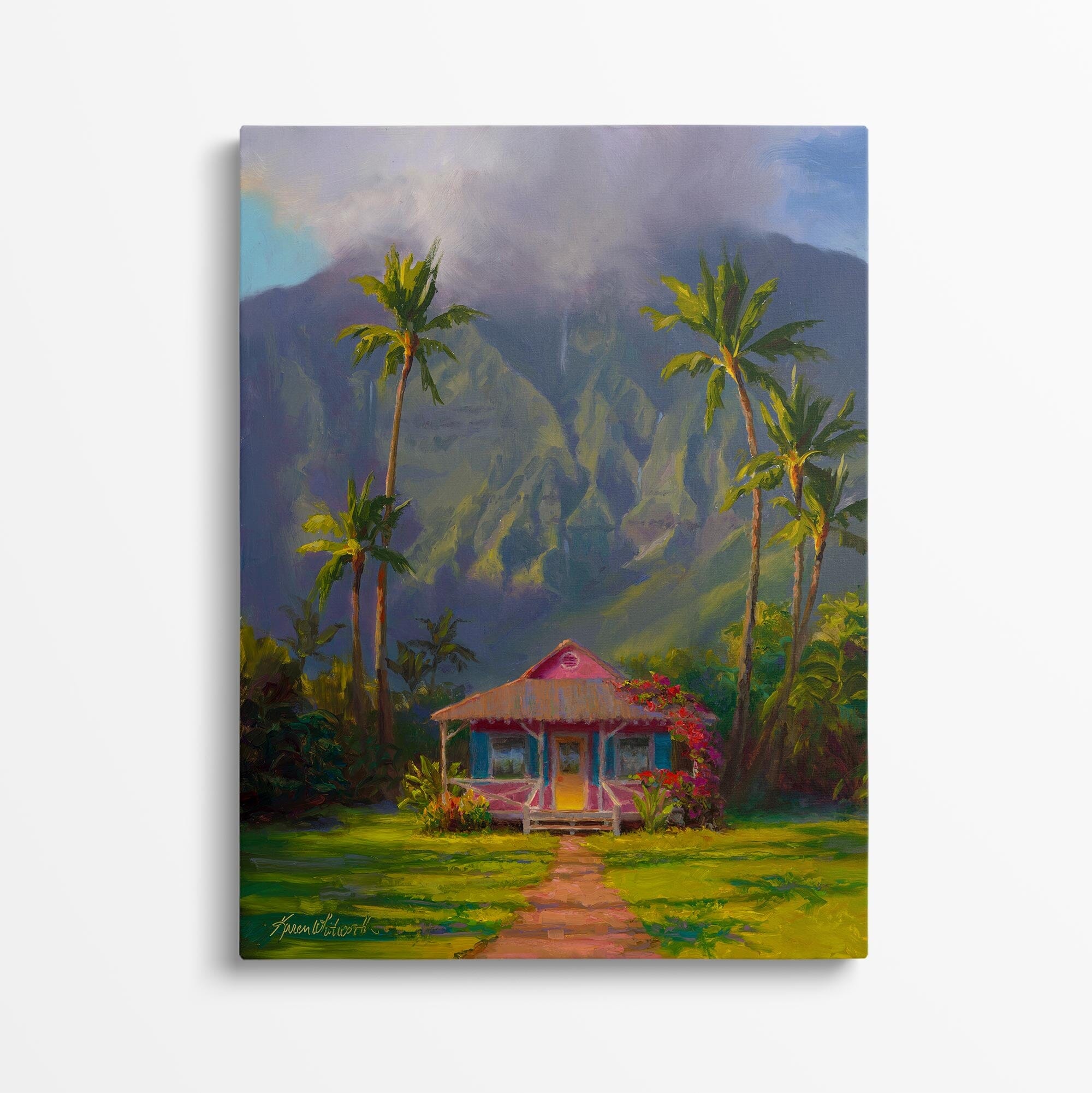 Kauai Canvas Prints of Hanalei Hawaii Painting