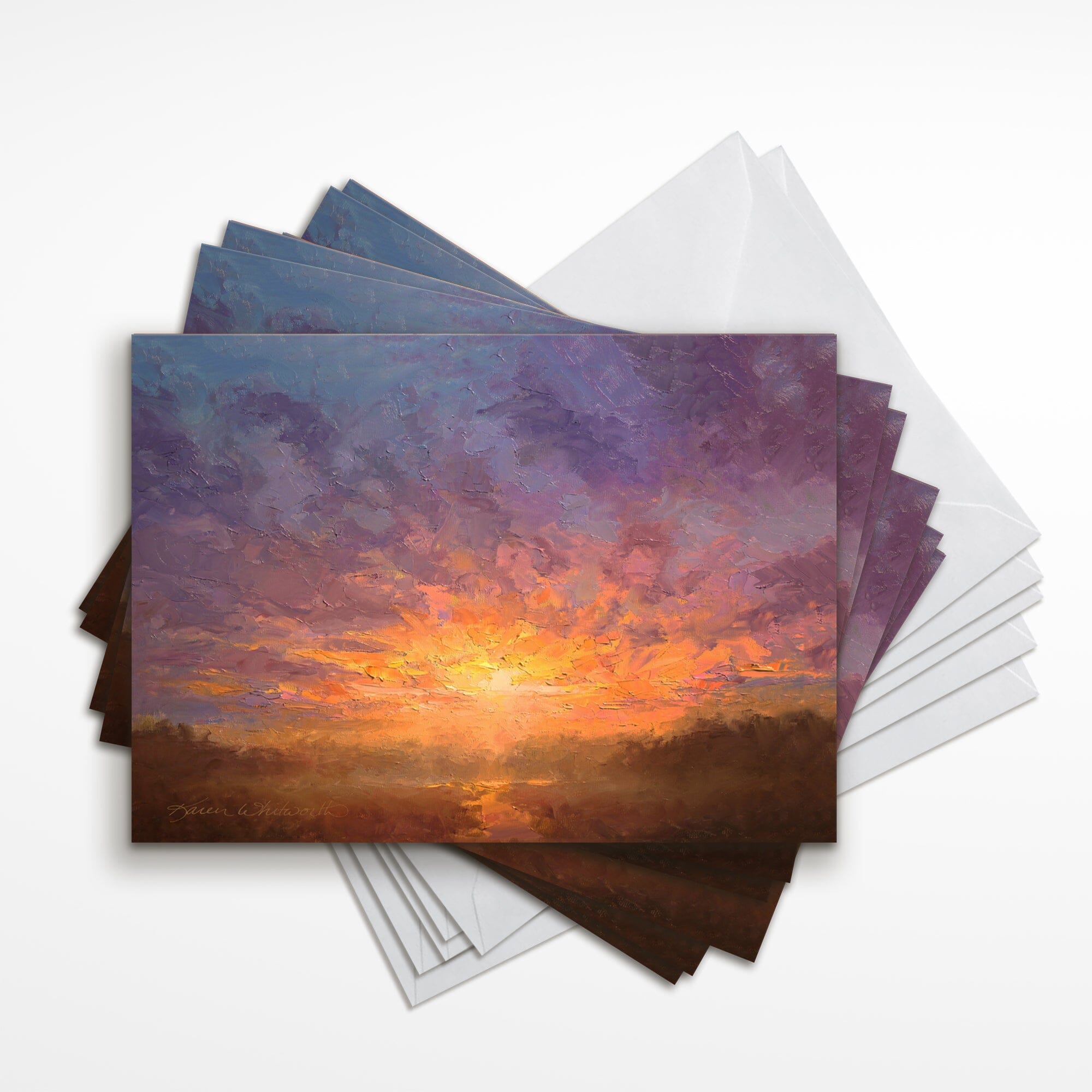 Sunrise Sky Greeting Card with Envelope