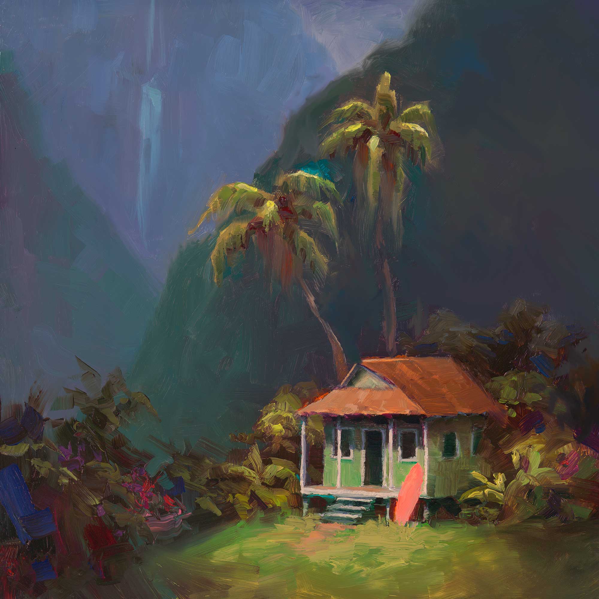 Peaceful Hanalei Kauai Canvas Art - a Tranquil Hawaii Landscape Painting –  Art of Karen Whitworth