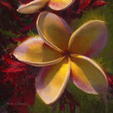 Yellow Plumeria Wall Art Paper Print