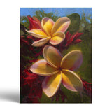 Yellow Plumeria Wall Art Paper Print