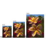 Yellow Plumeria Wall Art Paper Print