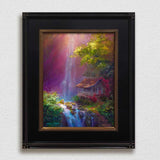 Tropical Waterfall wall art print by Hawaii landscape artist Karen Whitworth