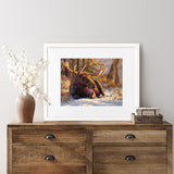 Winter Bull - Moose Art Prints