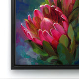 Hawaiian Protea Flowers Wall Art Canvas by Artist Karen Whitworth