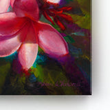 Tropical Plumeria Flowers Wall Art Canvas Painting - Paradise Delight