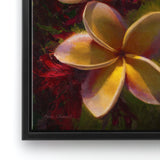 Tropical Plumeria Canvas Art Print - Hawaiian Flower Painting - Heavenly Scent