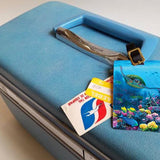 Secret Sanctuary - Hawaiian Luggage Tags Featuring a Underwater Coral Reef and Sea Turtle