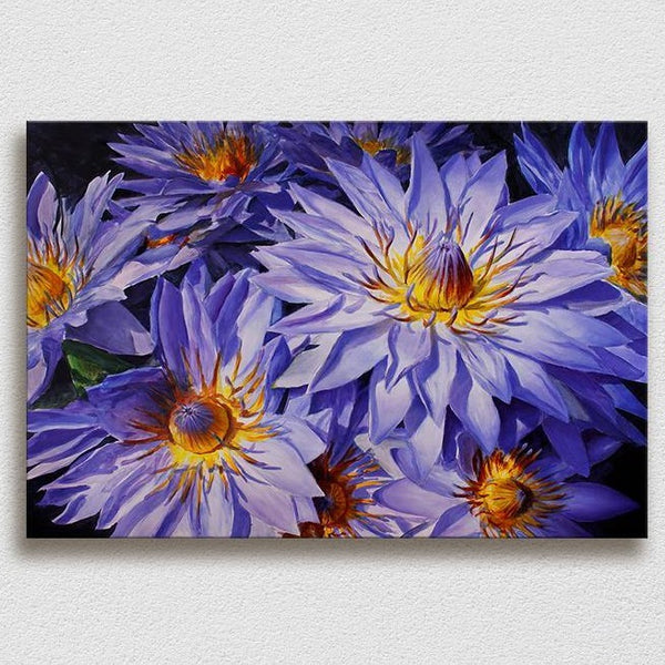 美術品・アンティーク・コレクション キム「Flower on the Blue Table