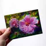 Tropical Hibiscus Flower Greeting Card