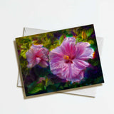 Tropical Hibiscus Flower Greeting Card