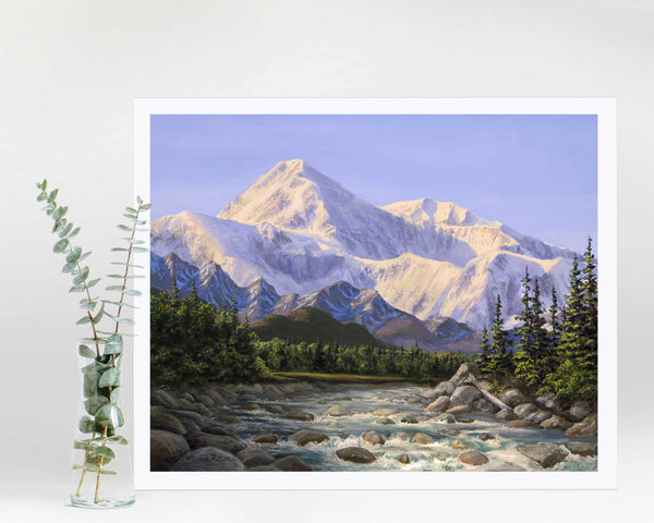 Alaska Art Print of Denali - The Great One – Art of Karen Whitworth alaska-art-print-of-denali-the-great-one-art-of-karen-whitworth