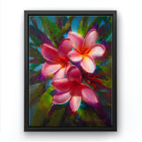 Tropical Plumeria Flowers Wall Art Canvas Painting - Paradise Delight