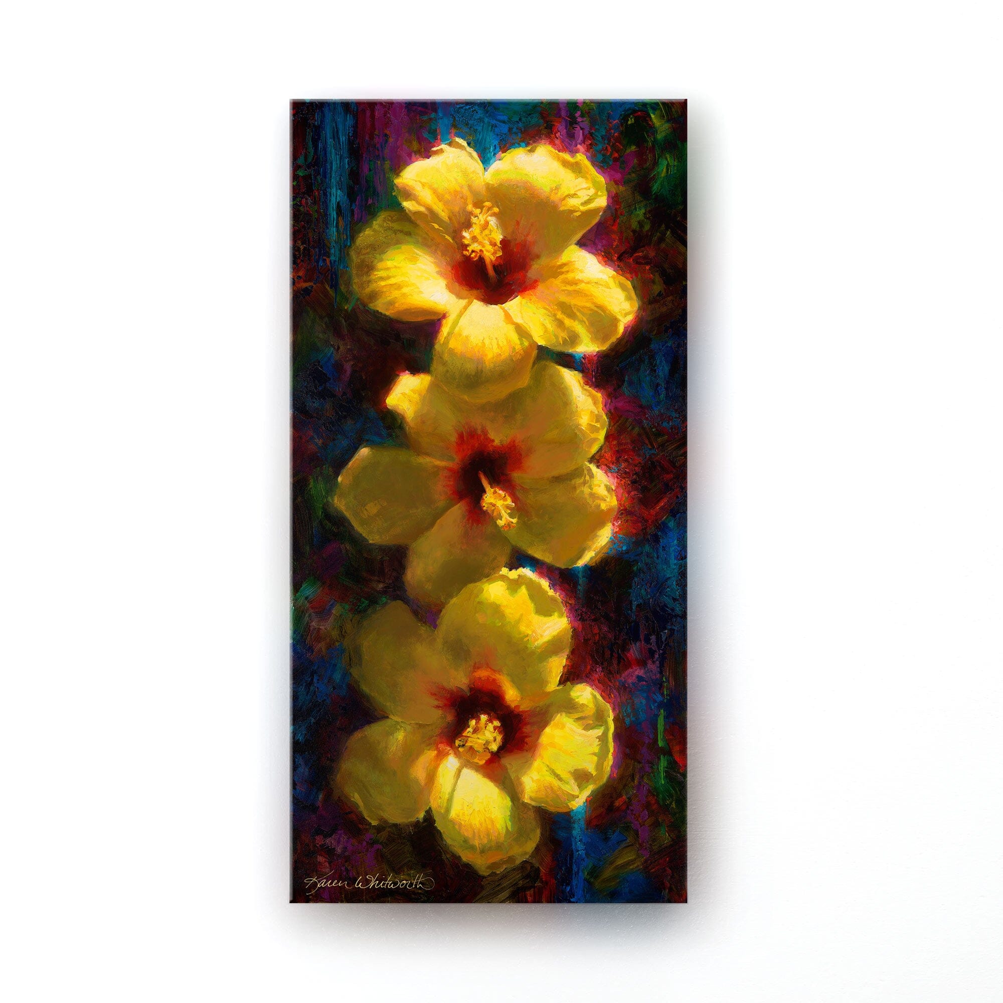 Yellow Hibiscus Wall Art Canvas Print - Hawaiian State Flower