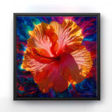 Floral Wall Art Canvas of Hawaiian Hibiscus Painting - Pervading Beauty