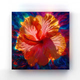 Floral Wall Art Canvas of Hawaiian Hibiscus Painting - Pervading Beauty