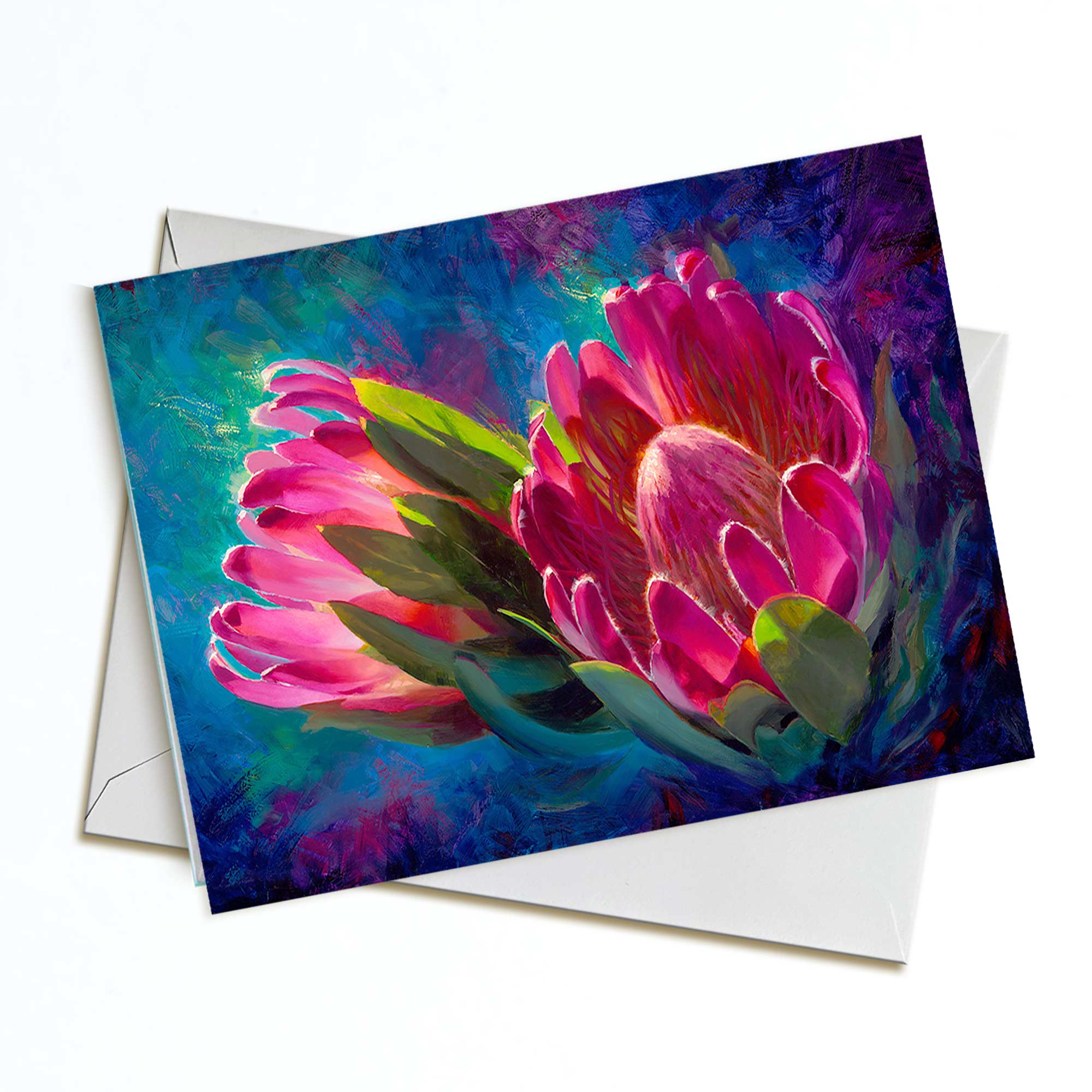 Protea Flower Greeting Card