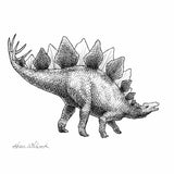 Stegosaurus Dinosaur Wall Art Print