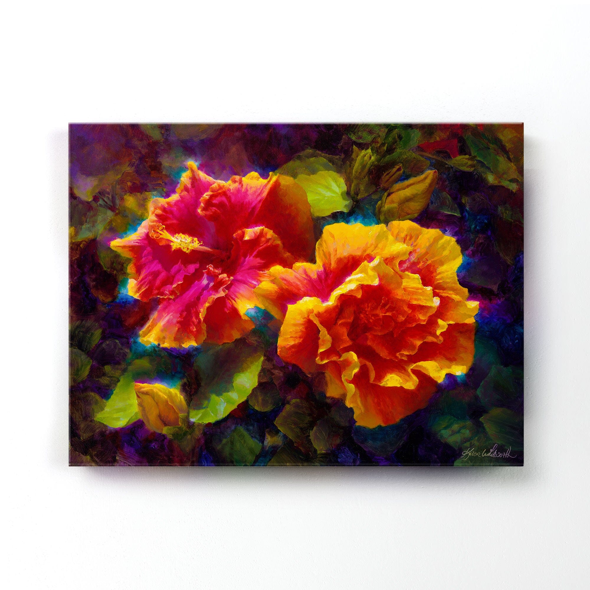 Sunlit-Duet-Hibiscus-canvas-by