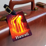 Ocean Entry - Hawaiian Luggage Tags Featuring a Lava